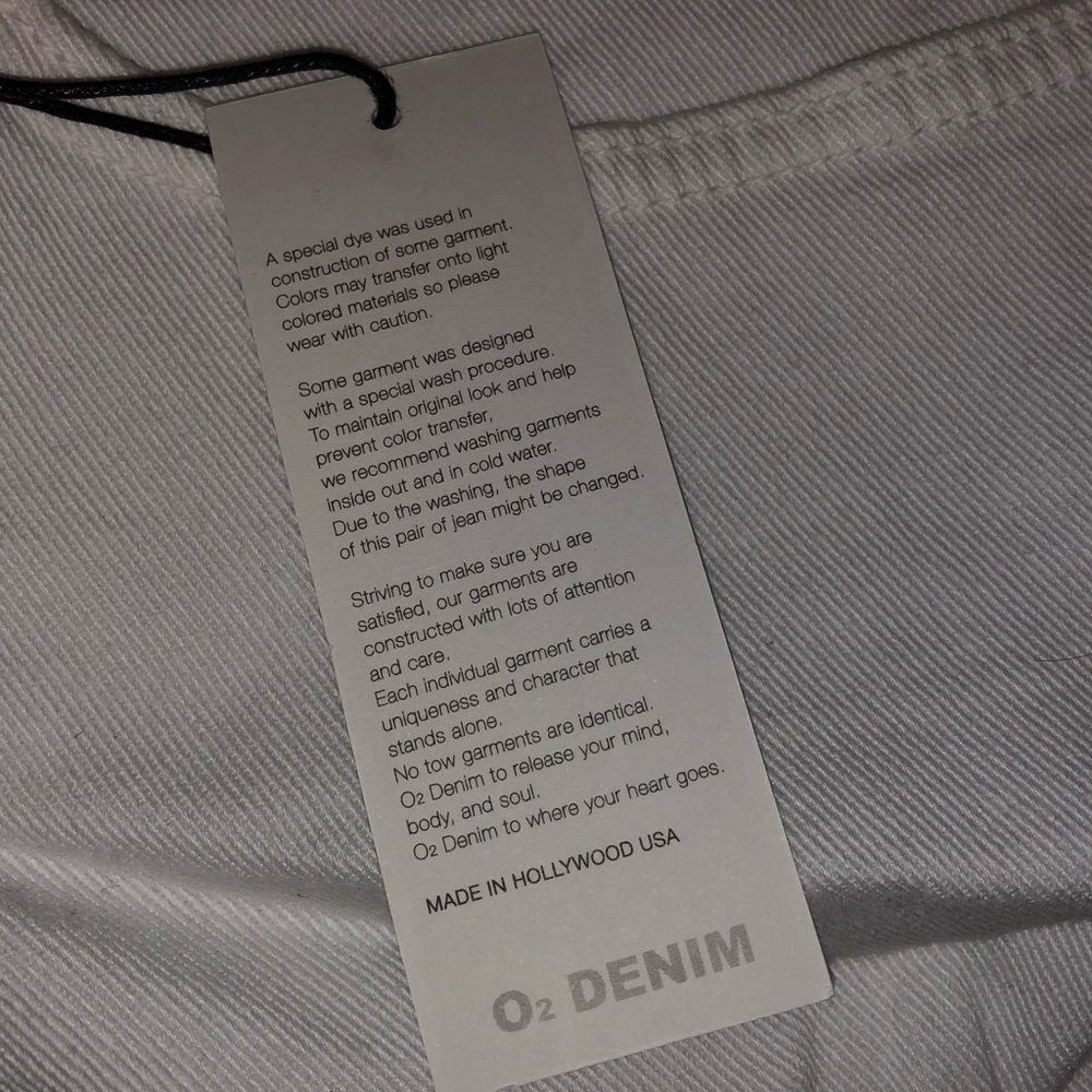 O2 Denim White Jean Shorts - Picture 4 of 8